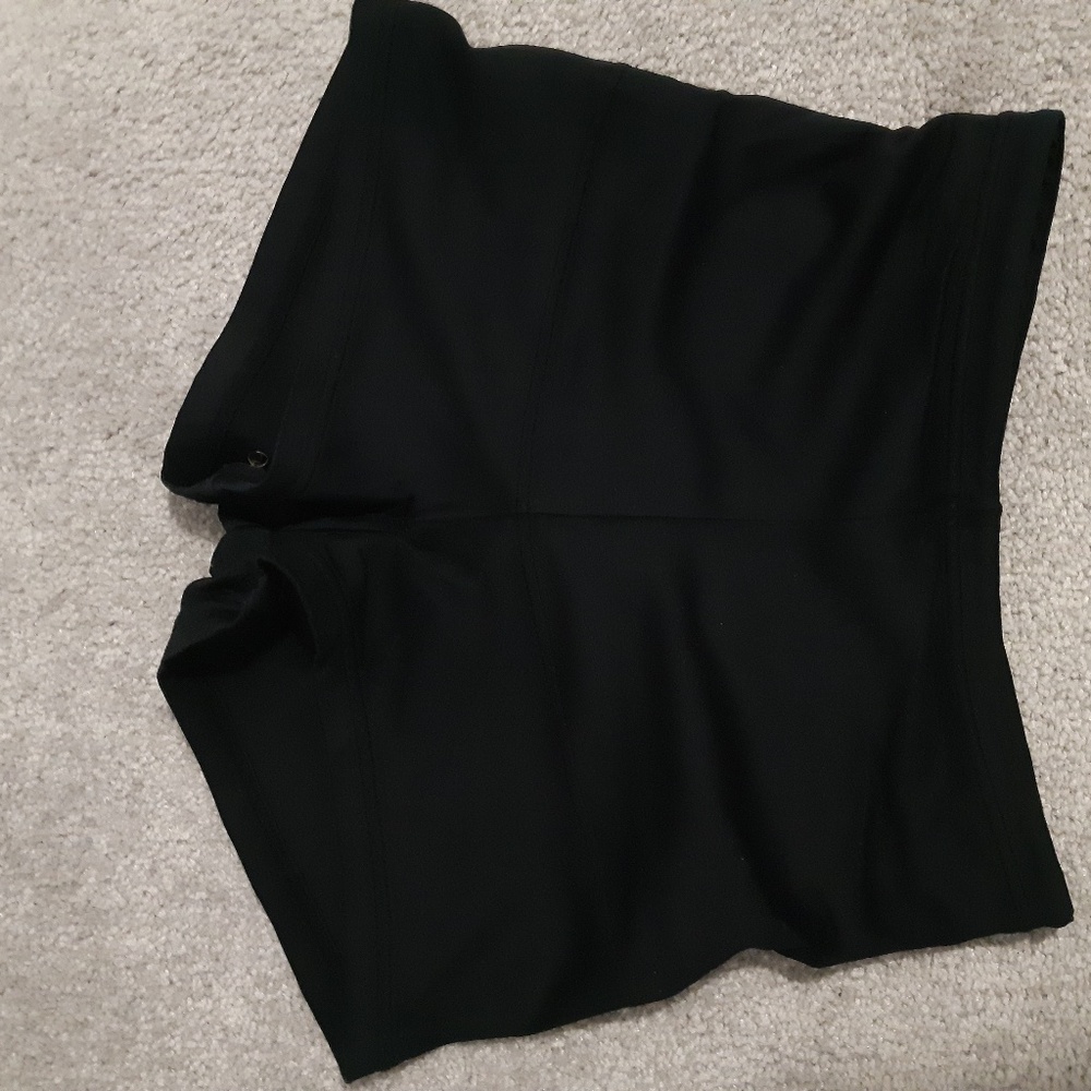 Black workout shorts